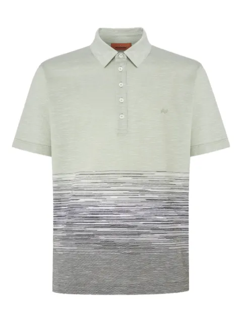 Missoni playera tipo polo tejida de intarsia