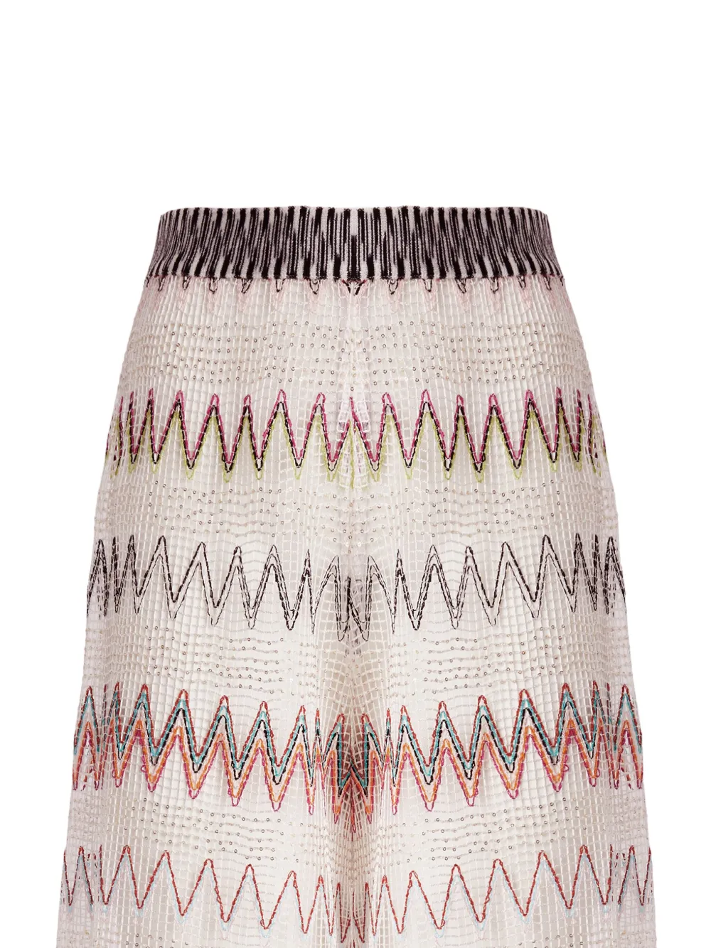 Missoni Zigzag-woven Trousers In Neutrals