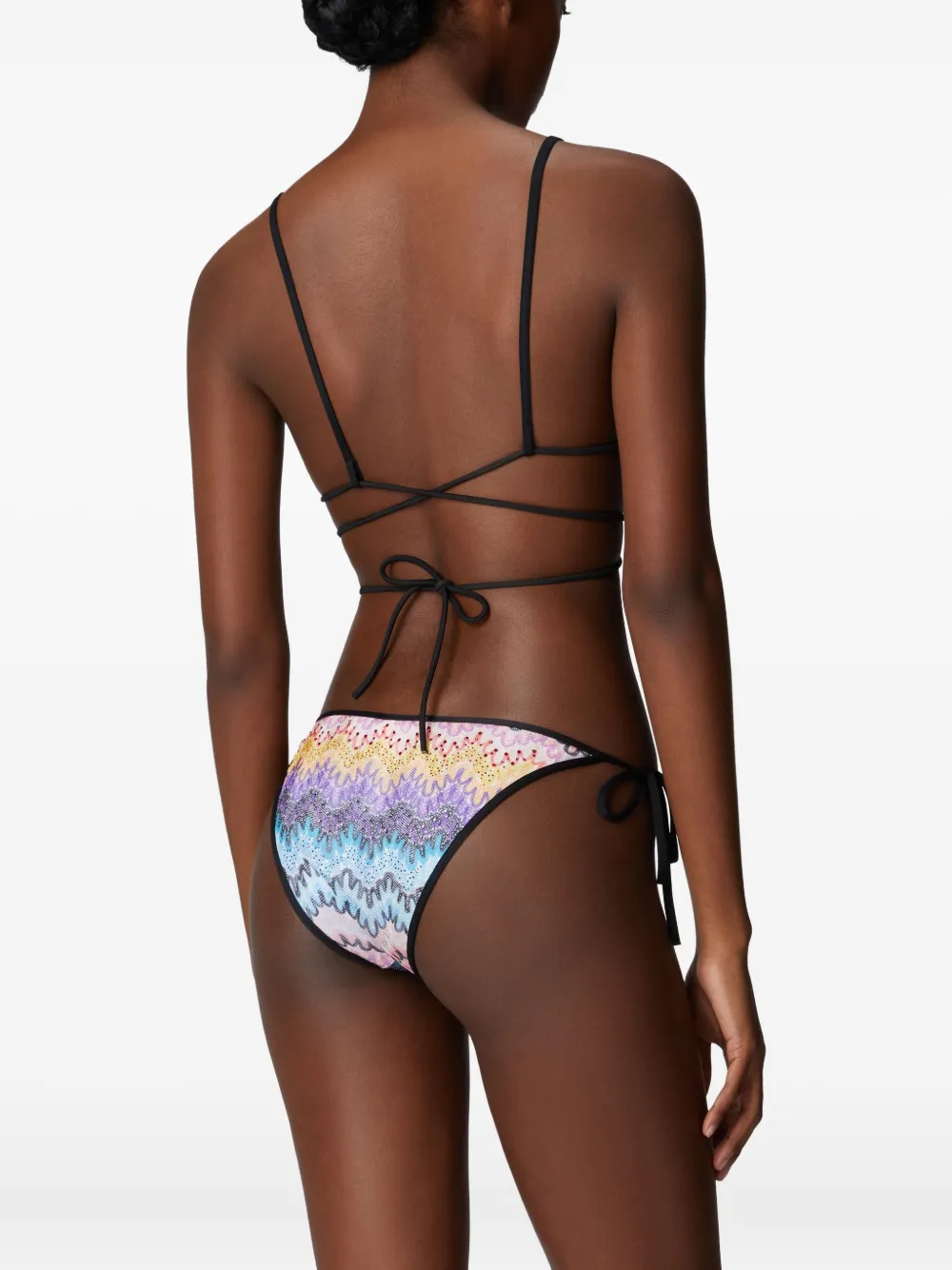 Missoni Bikini met zigzag patroon Zwart