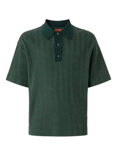 Missoni herringbone-pattern polo shirt