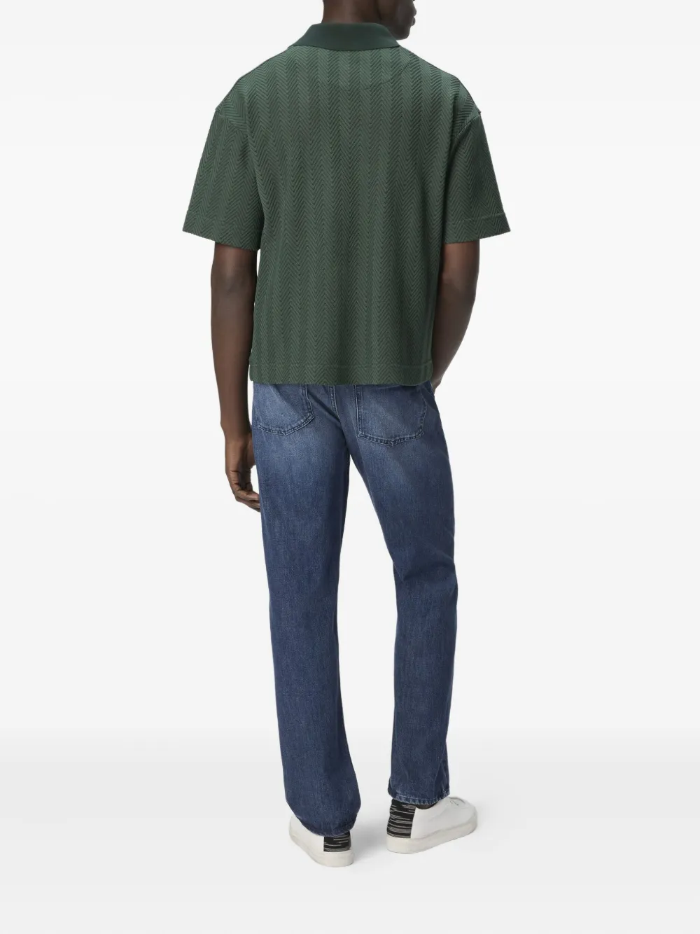 Missoni Poloshirt met visgraatpatroon Groen