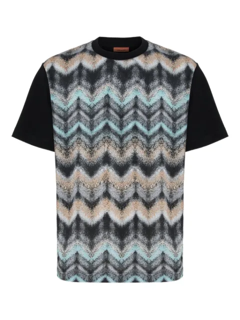 Missoni airbrush-effect zigzag print T-shirt