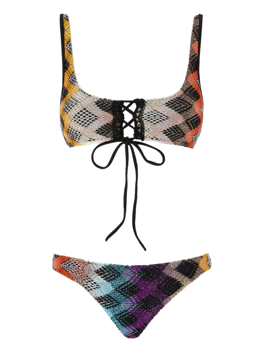 Missoni zigzag-pattern bikini | Black | Image 1