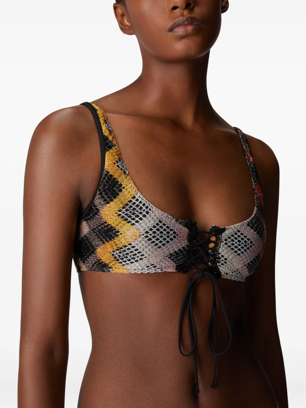 Missoni Bikini met zigzag patroon Zwart