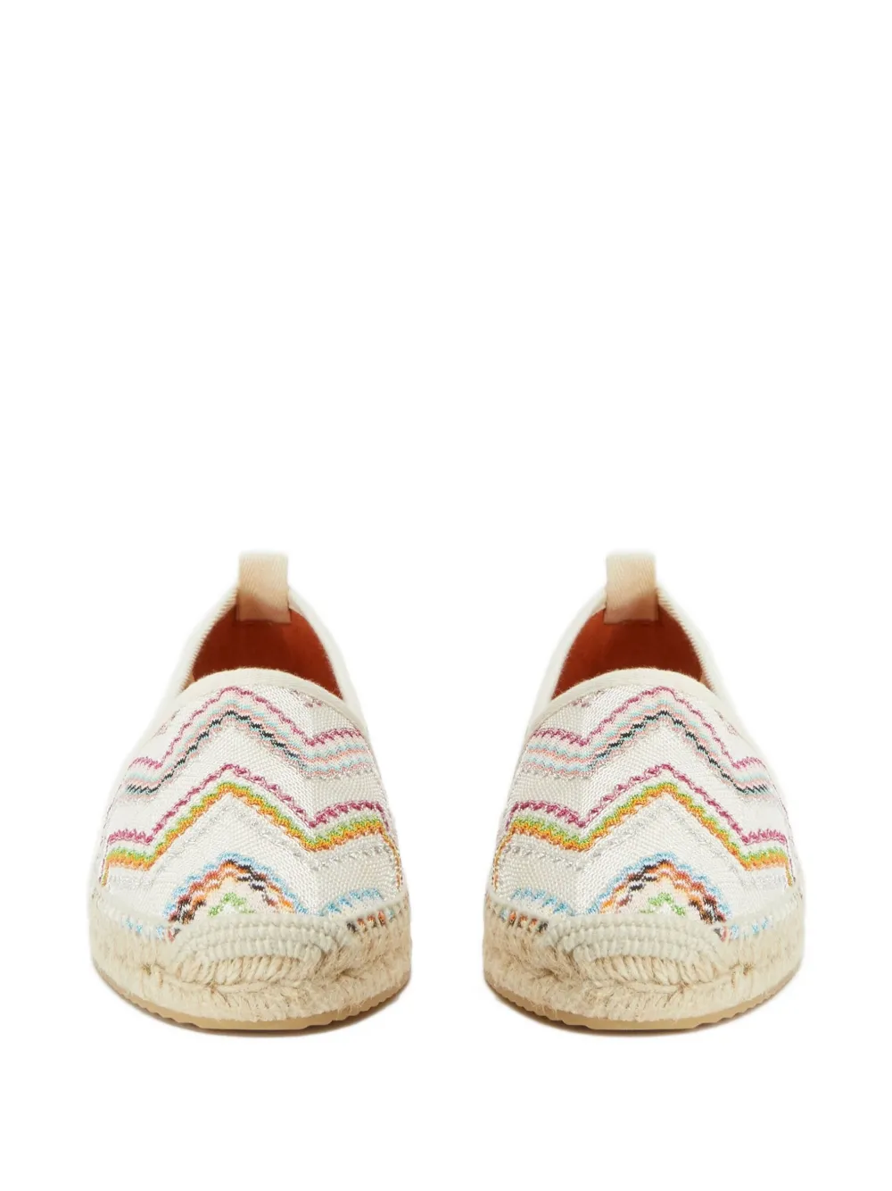Missoni zigzag-embroidered espadrilles Blue