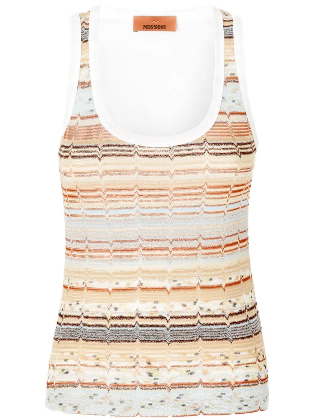 Missoni zigzag-pattern tank top - Neutrals