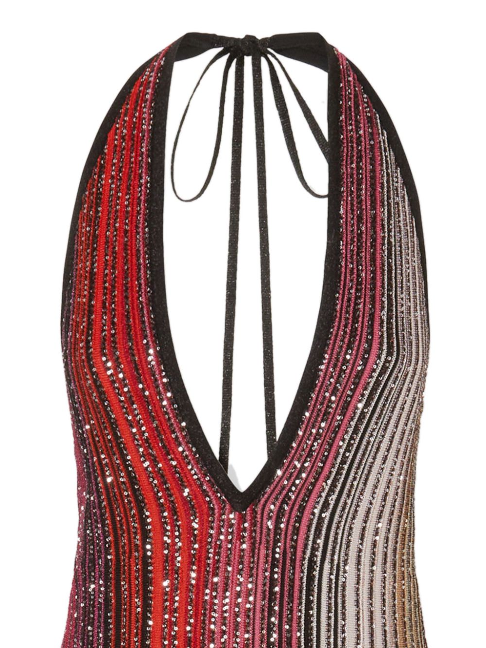 Missoni Gestreepte midi-jurk - Rood