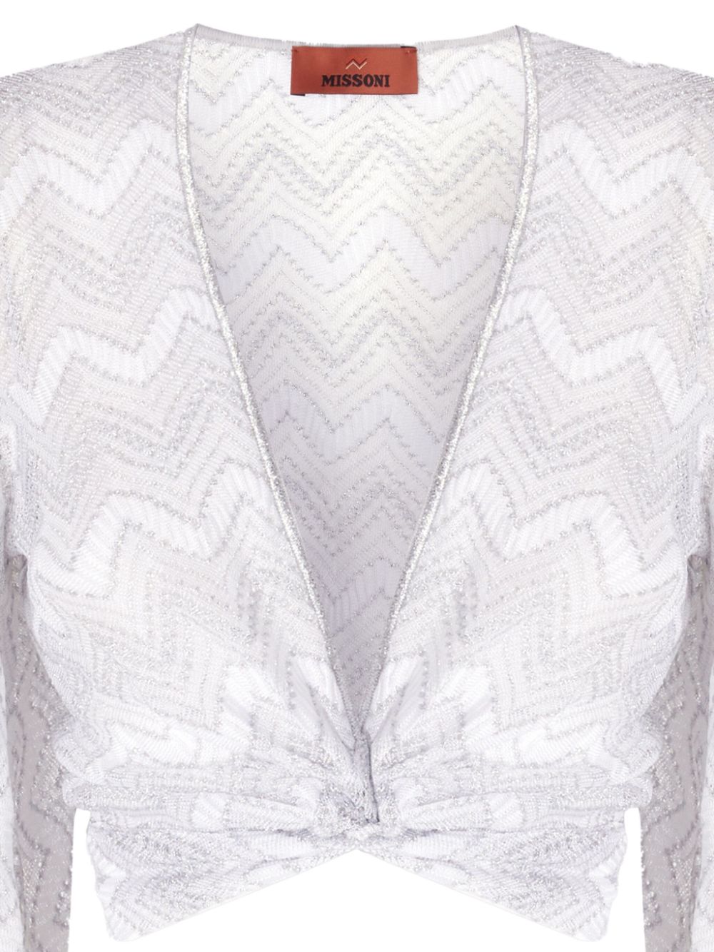 Missoni zigzag-woven cover-up - Wit