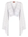 Missoni zigzag-woven cover-up - White