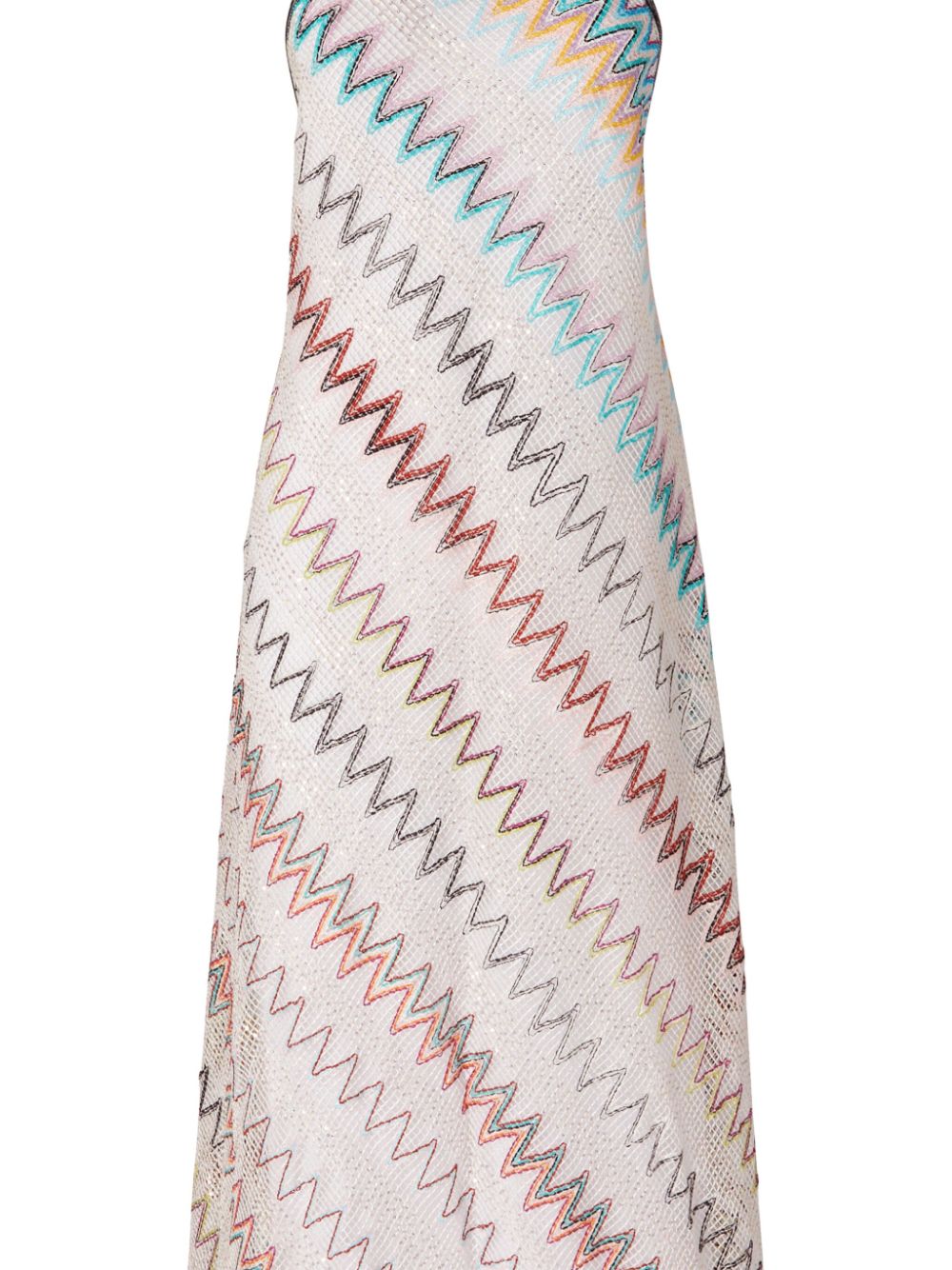 Missoni zigzag-woven maxi dress - Wit