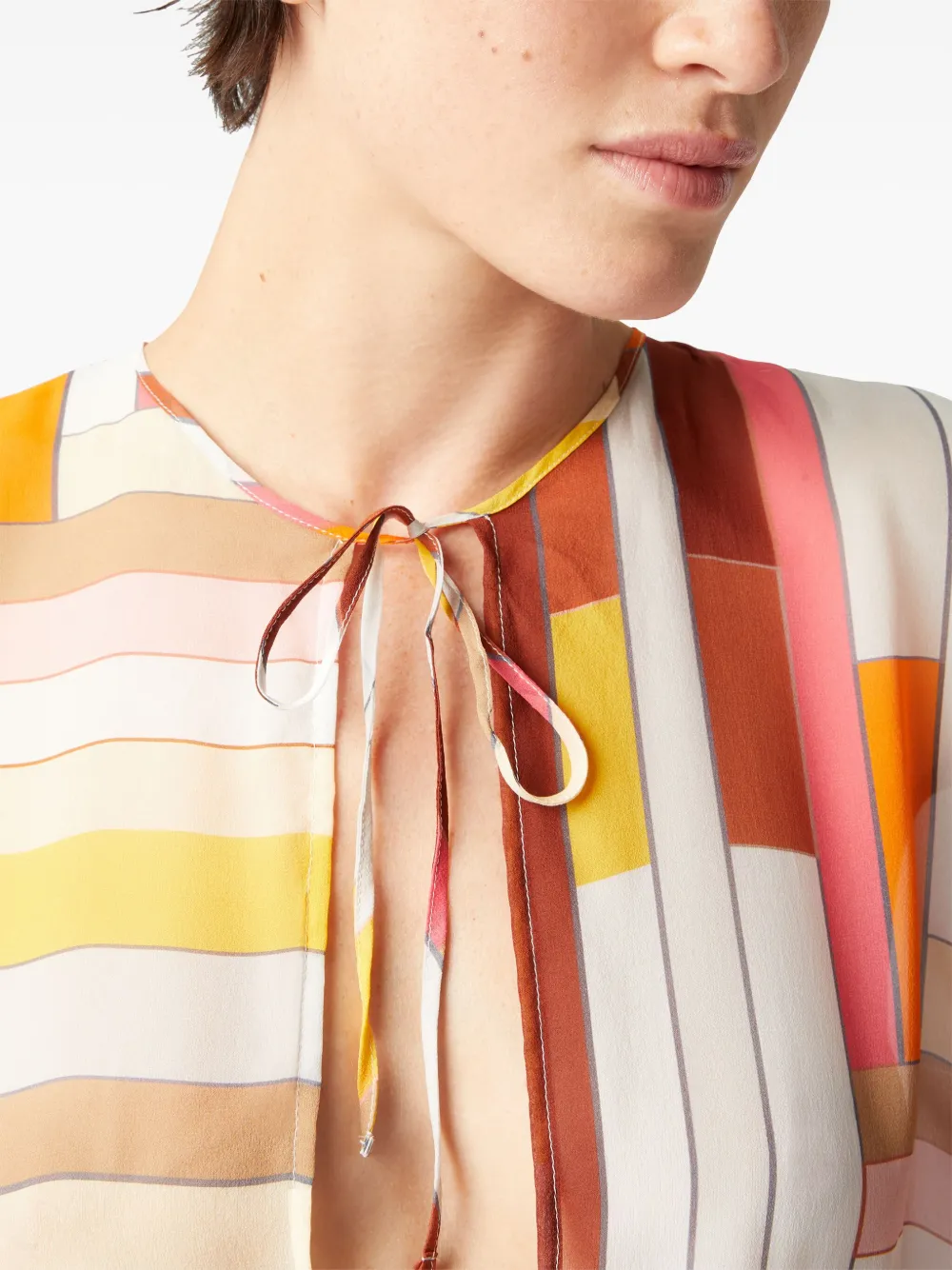 Missoni Strandjurk met print Oranje