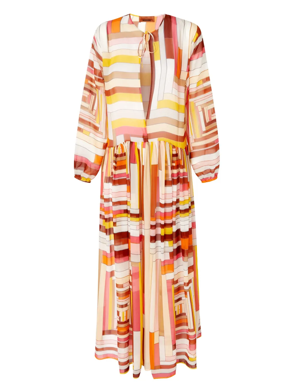 Missoni Strandjurk met print Oranje