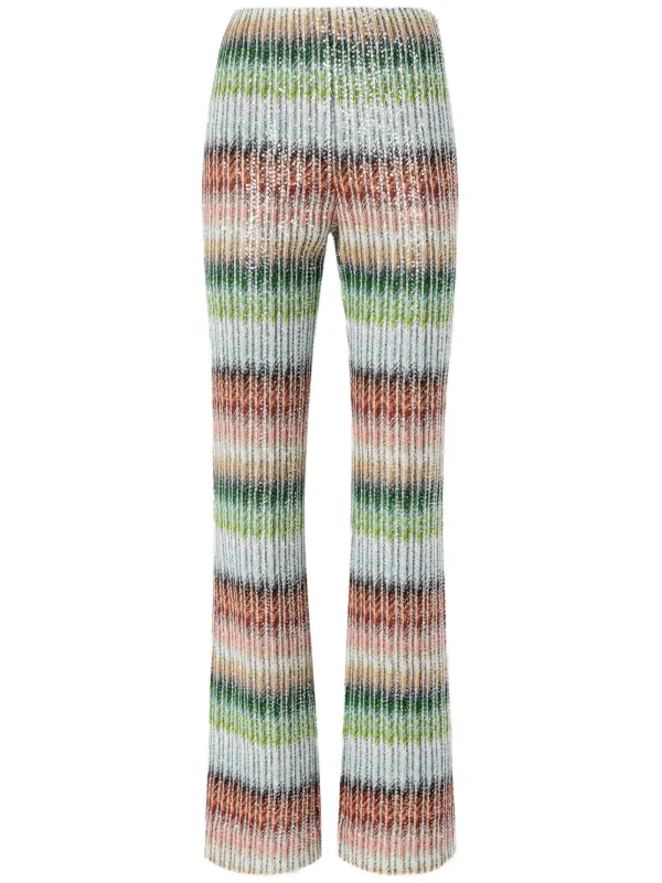 【Missoni】ジグザグストレートパンツ Missoni ジグザグパターン ストレートパンツ | マルチカラー