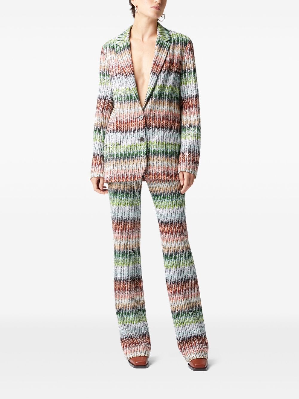 Missoni Straight broek met zigzag-patroon - Veelkleurig