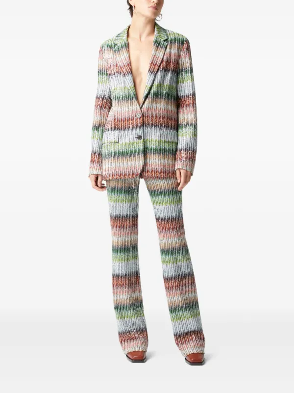 Missoni ジグザグパターン ストレートパンツ | マルチカラー