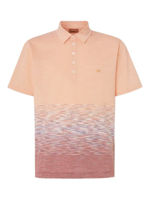 Missoni playera tipo polo tejida de intarsia