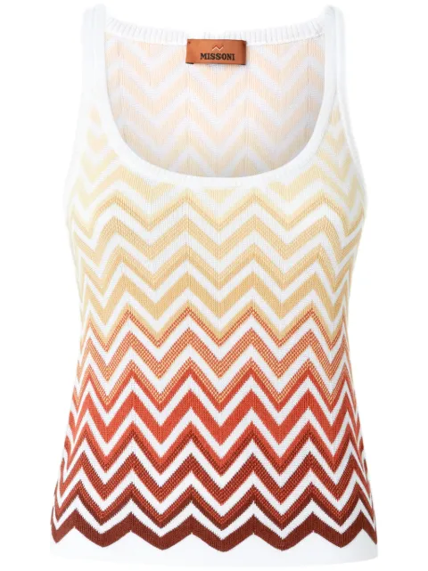 Missoni zigzag-woven vest