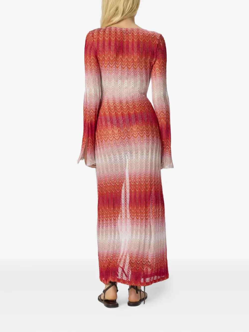 Missoni knit dress Rood