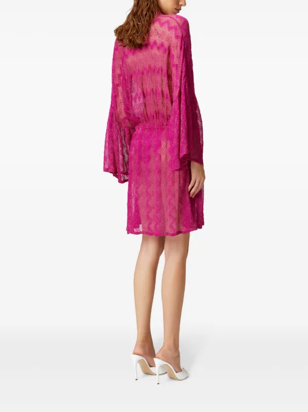Missoni zigzag-woven Mini Dress | Purple | FARFETCH RO