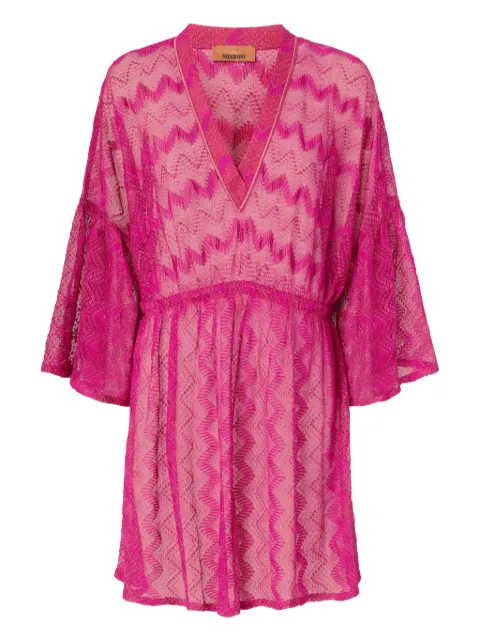 Missoni Abito corto con motivo zigzag