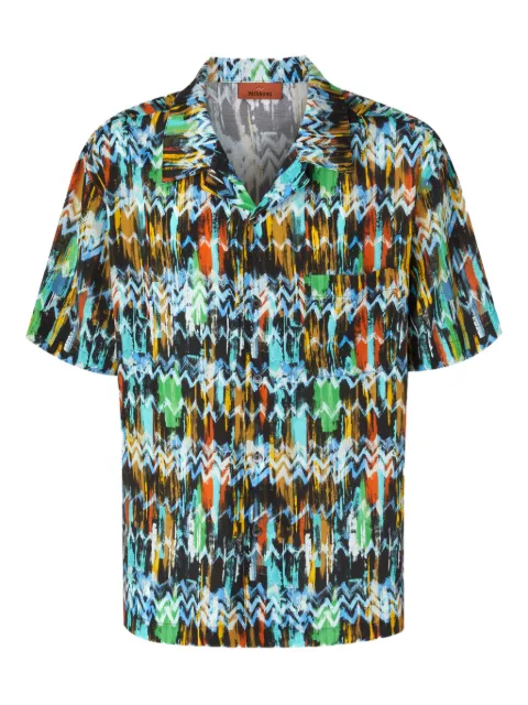 Missoni camisa con estampado en zigzag