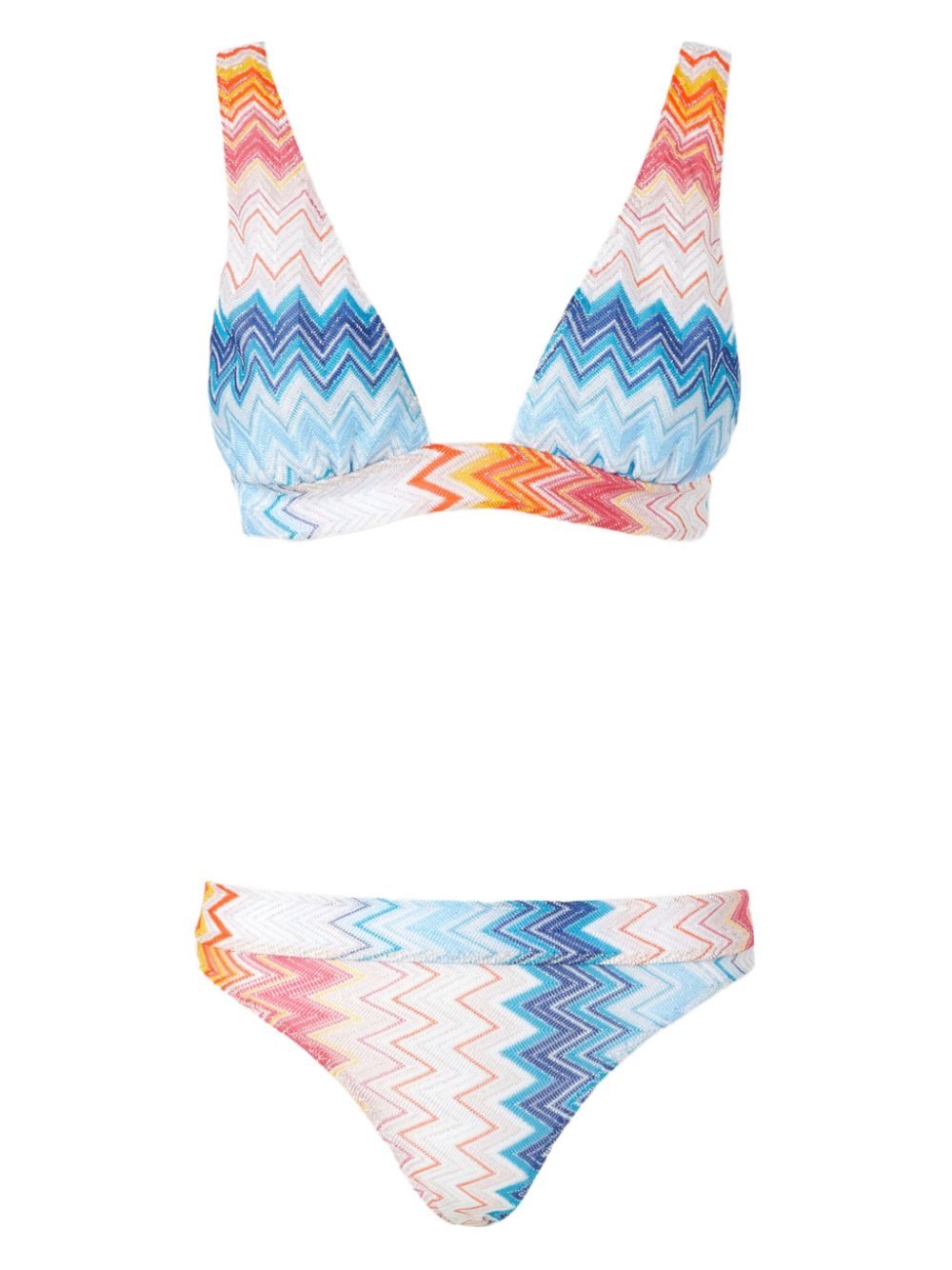 Missoni Bikini met zigzag gebreide Wit