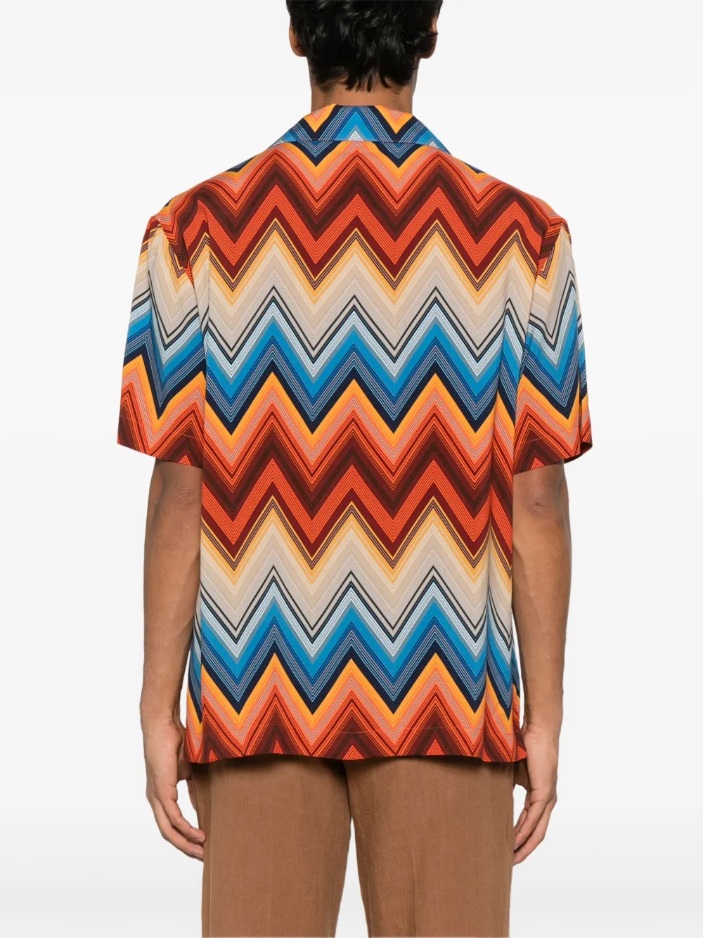 Missoni Overhemd met zak met zigzag-patroon SM9LR