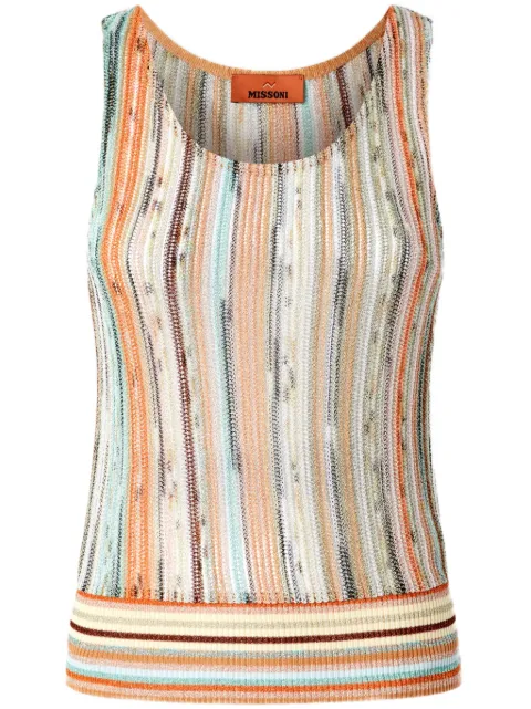 Missoni camiseta con rayas estampadas