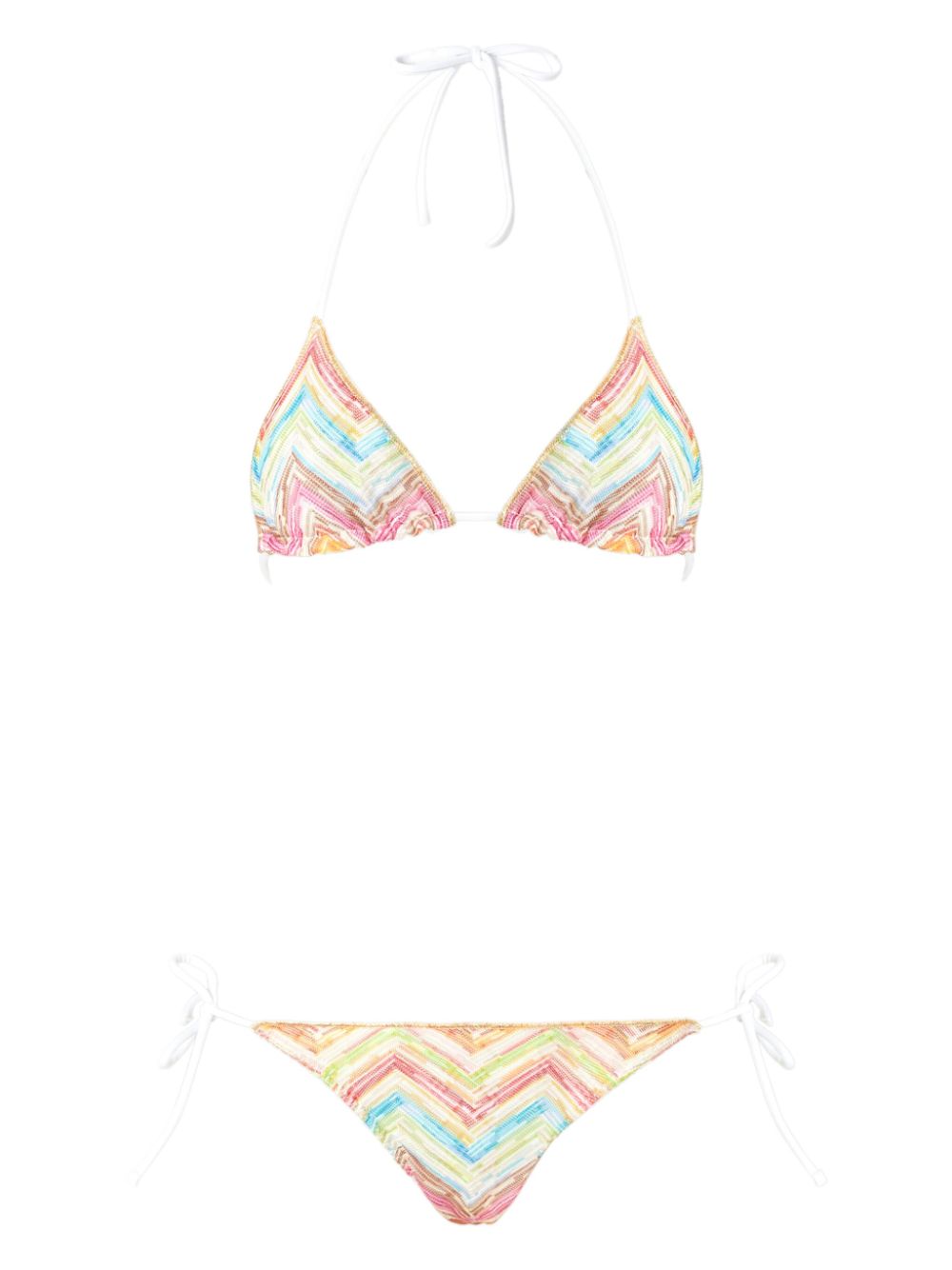 Missoni Bikini met zigzag gebreide Wit