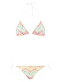 Missoni zigzag-knit bikini set - White