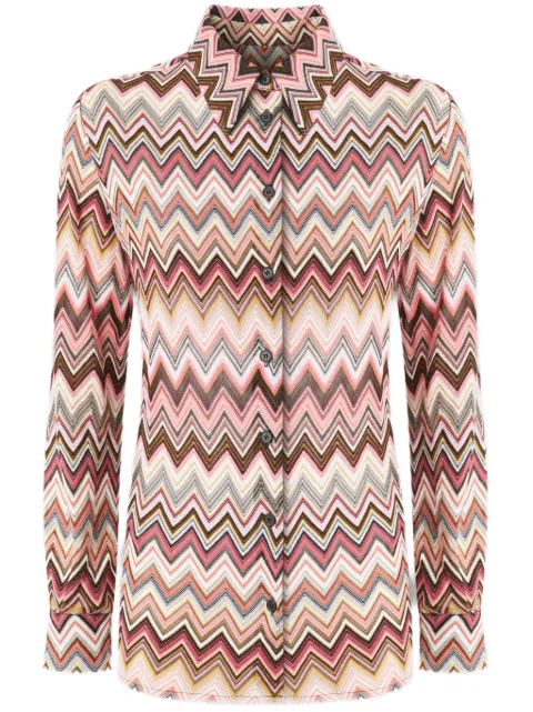 Missoni falda entretejida en zigzag