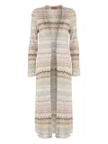 Missoni zigzag-pattern cardi-coat - Neutrals