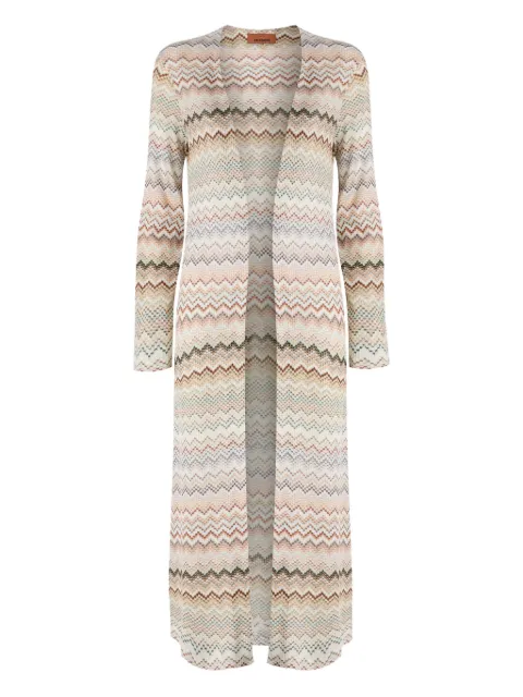 Missoni zigzag-pattern cardi-coat 