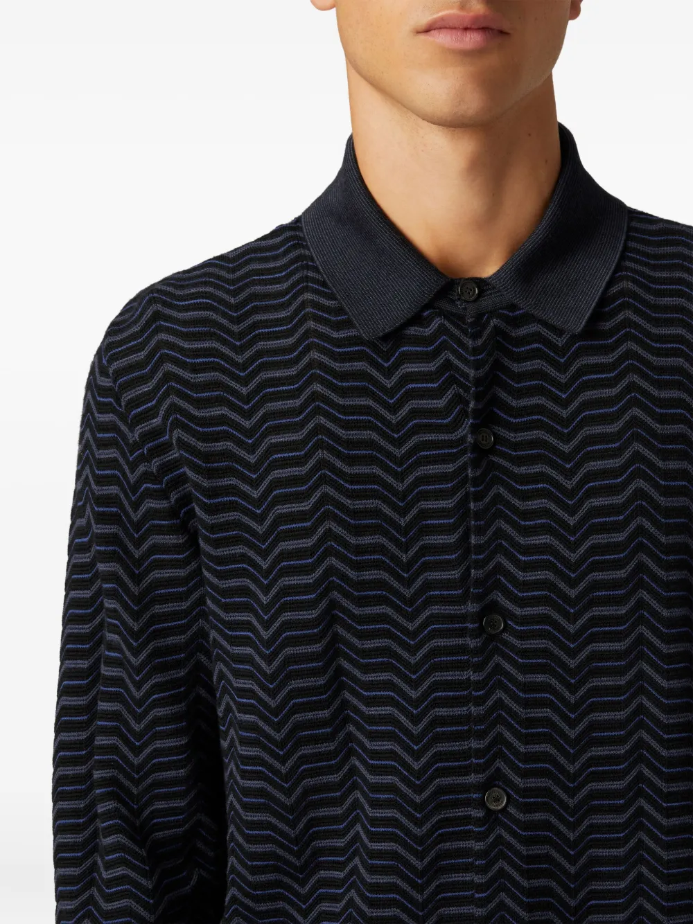 Missoni Zigzag overhemd Blauw