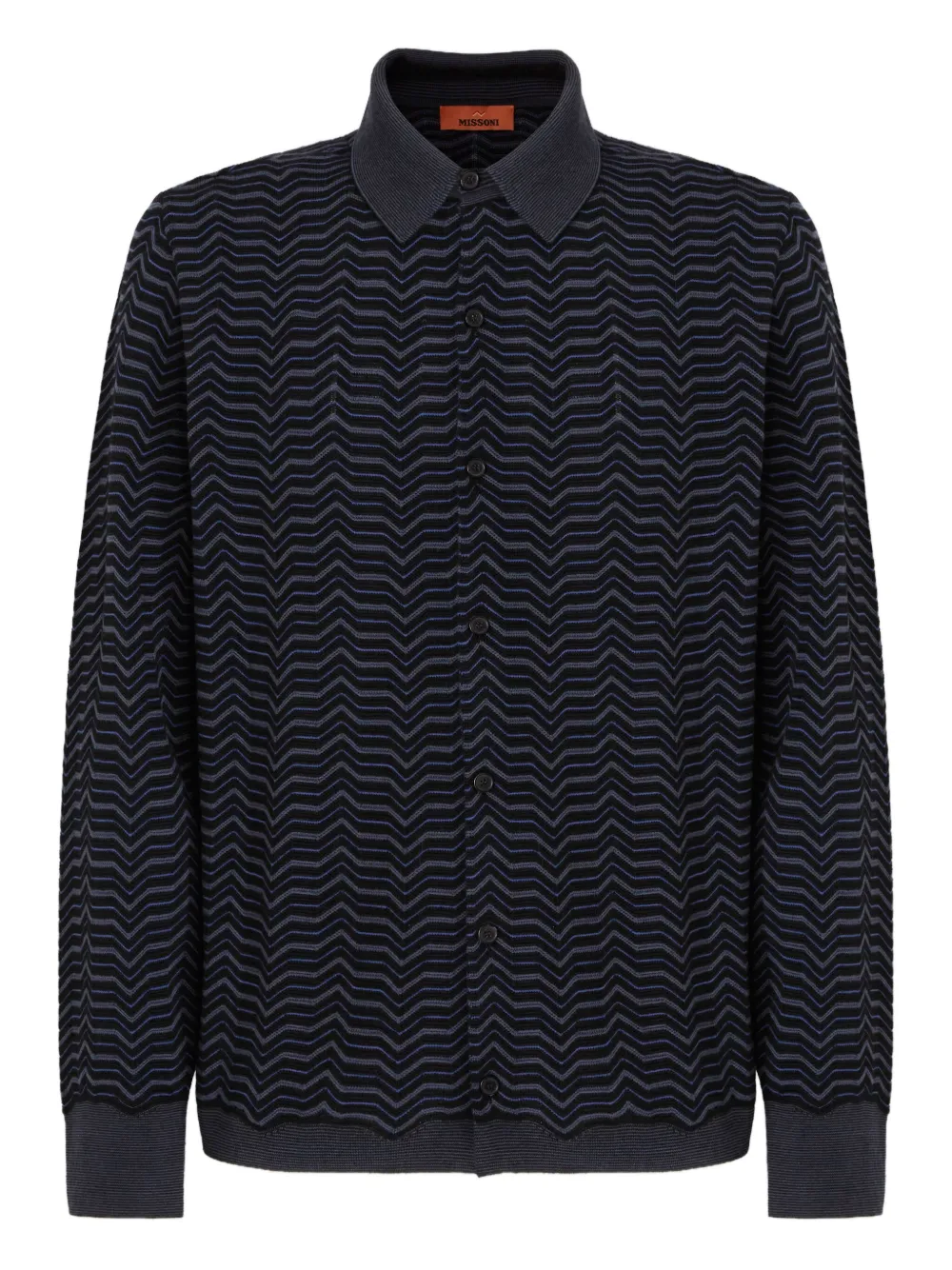 Missoni camisa con motivo en zigzag | azul | Image 1