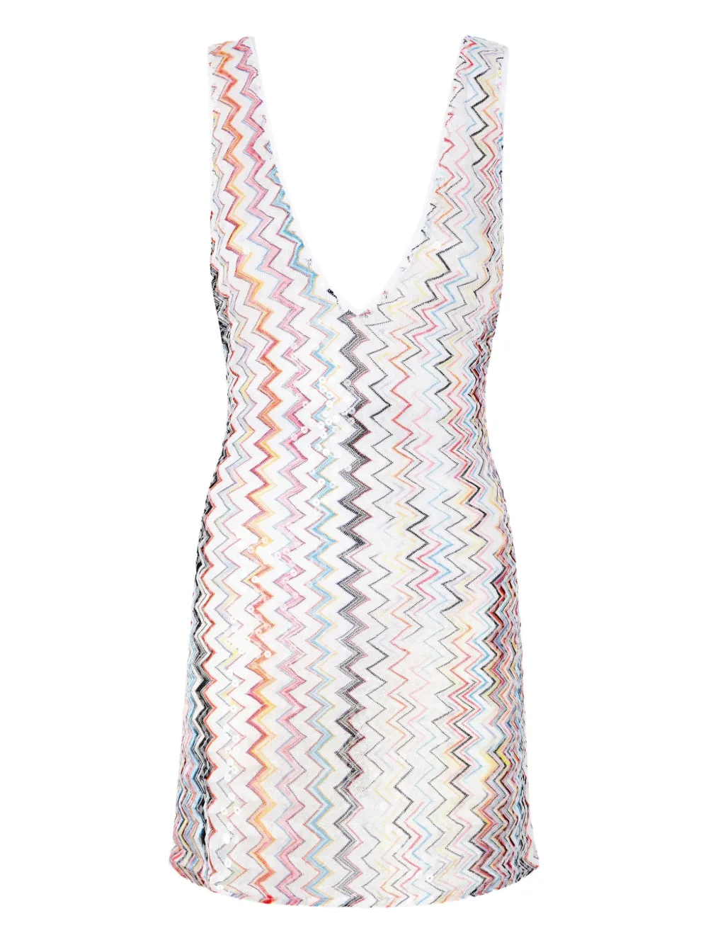 Missoni Mini-jurk met zigzag patroon Wit