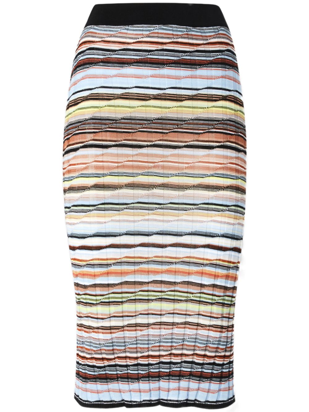 striped pencil skirt