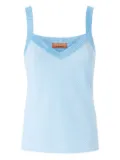 Missoni zigzag-woven tank top - Blue