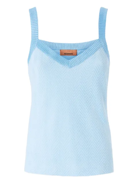 Missoni zigzag-woven tank top