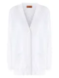 Missoni chevron-motif cardigan - White