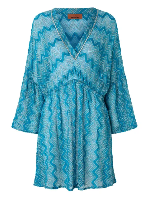 Missoni vestido corto con motivo en zigzag