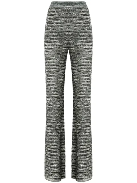 Missoni pantalones acampanados y bordados con lentejuelas