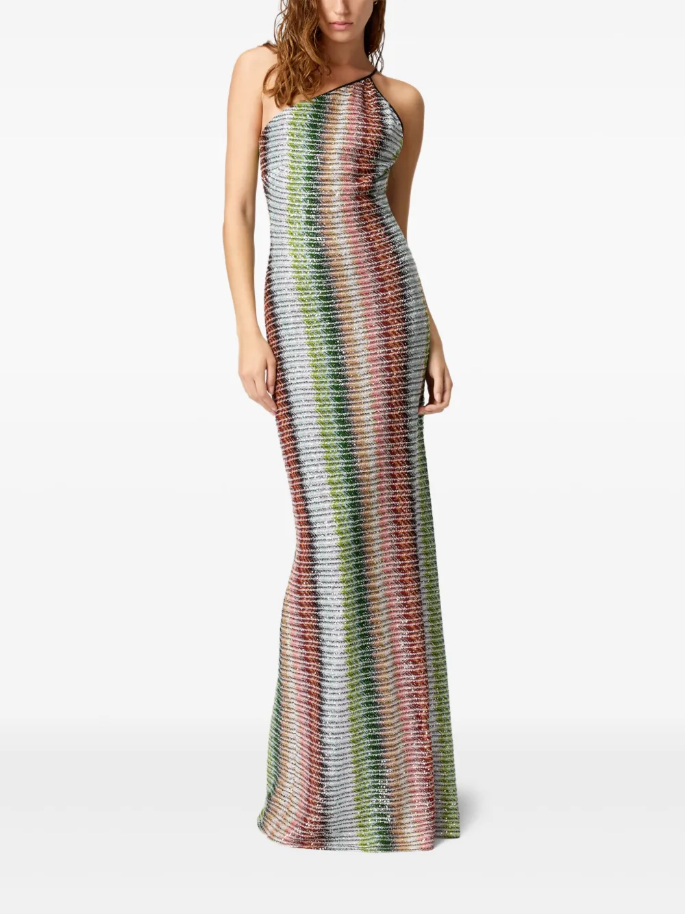 Missoni Asymmetrische maxi-jurk - Rood