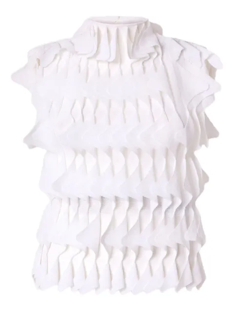 Missoni ruffle-layered sleeveless blouse