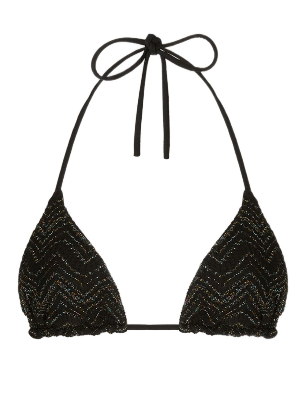 Missoni zigzag-knit bikini set - Zwart