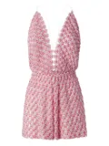 Missoni lace playsuit - Red