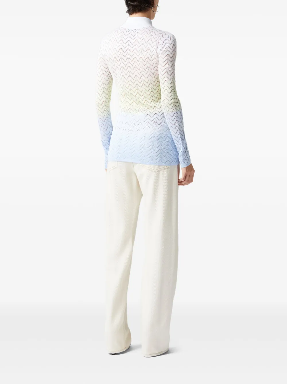 Missoni Vest met kleurverloop Wit
