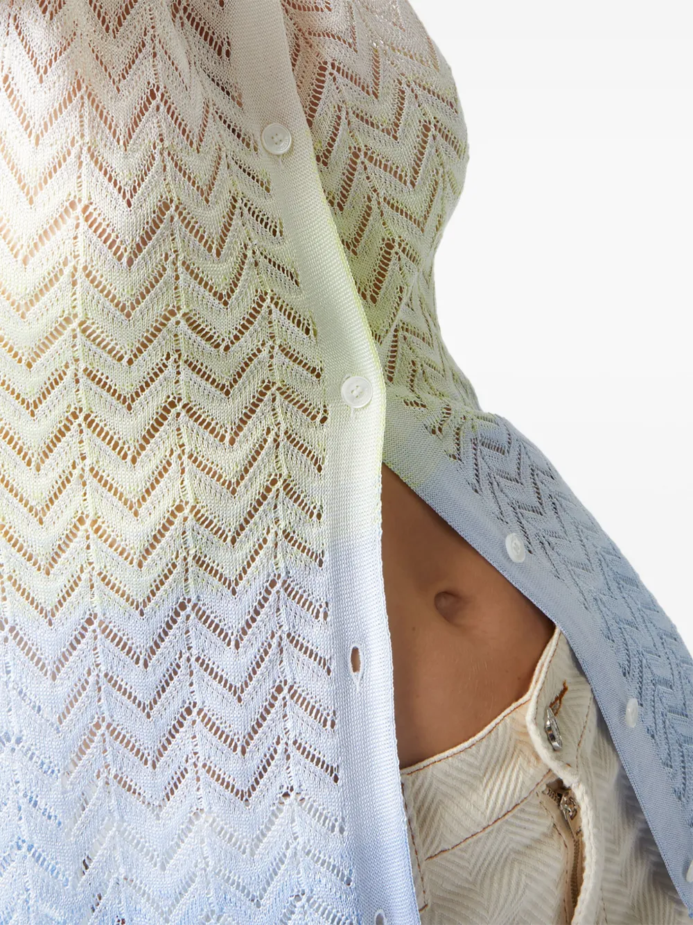 Missoni Vest met kleurverloop Wit