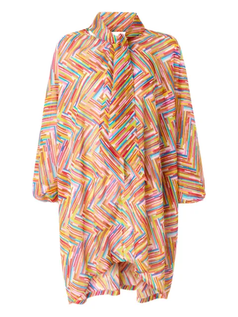 Missoni vestido corto con motivo en zigzag