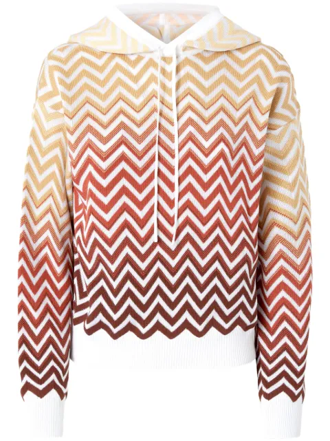 Missoni chevron-knit hoodie